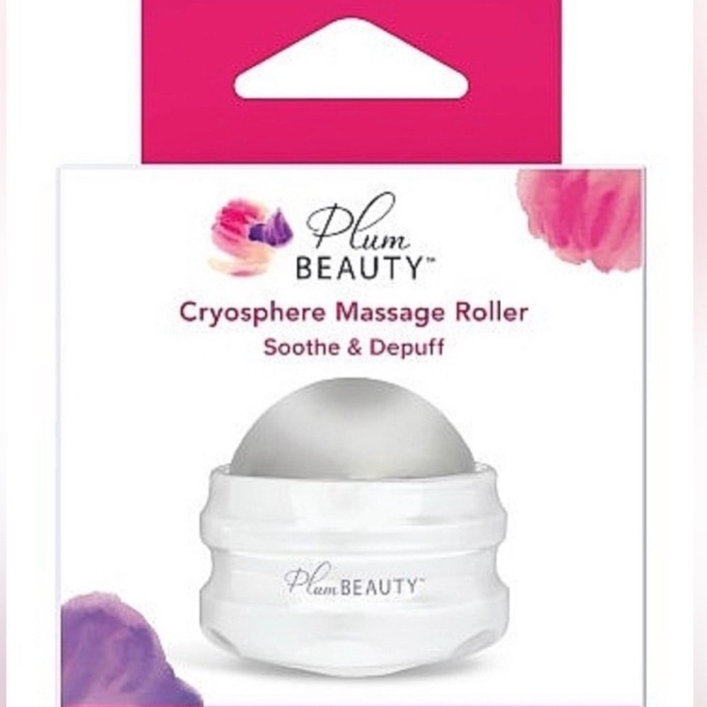 Silver Cryosphere Massage Eye Depuff Roller NWT